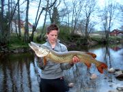 Jens Hansson med 2008 års längsta. 119 cm!
