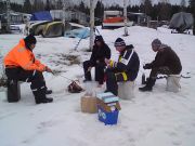Korvgrillning vid Bullaresjön