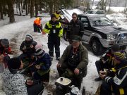 Fika efter avslutad pimpeltävling