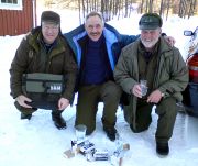 Åke Stark, Lars Ohlsson och Lindy Svelid fiskade i Norge