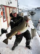 Kompisen Uffe med torsk på 35.85 kg!