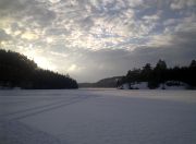Eftermiddags bild mot sundet i Vaglarna